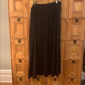 Black Maxi Skirt with elastic waist